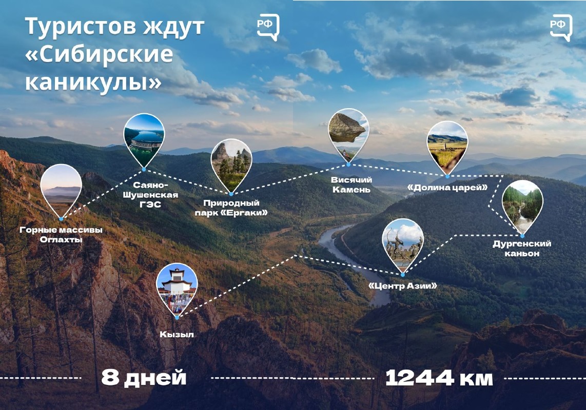 You are currently viewing Ростуризм разработал новый национальный туристический маршрут — «Сибирские каникулы».